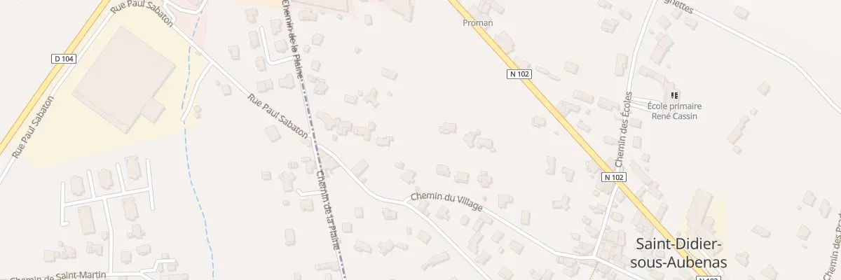 Plan du 312A Che du Village à Saint-Didier-sous-Aubenas