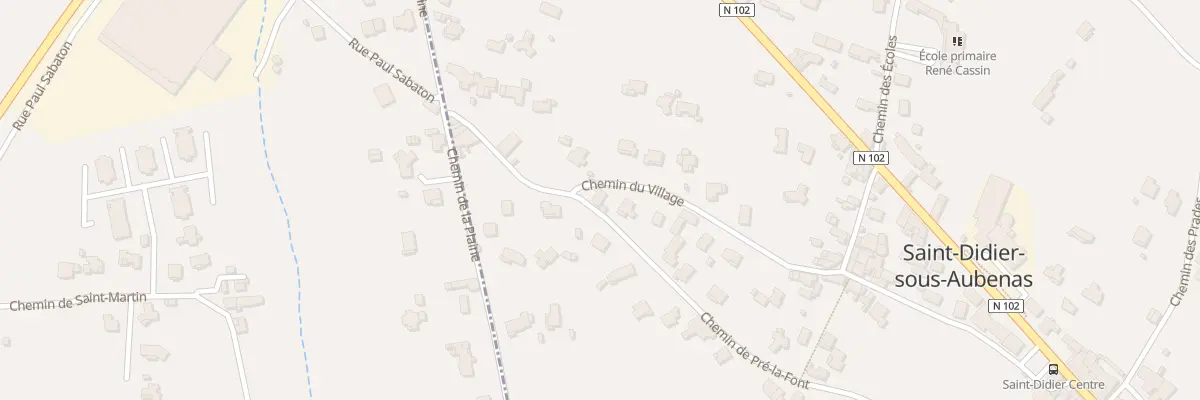 Plan du 299 Che du Village à Saint-Didier-sous-Aubenas