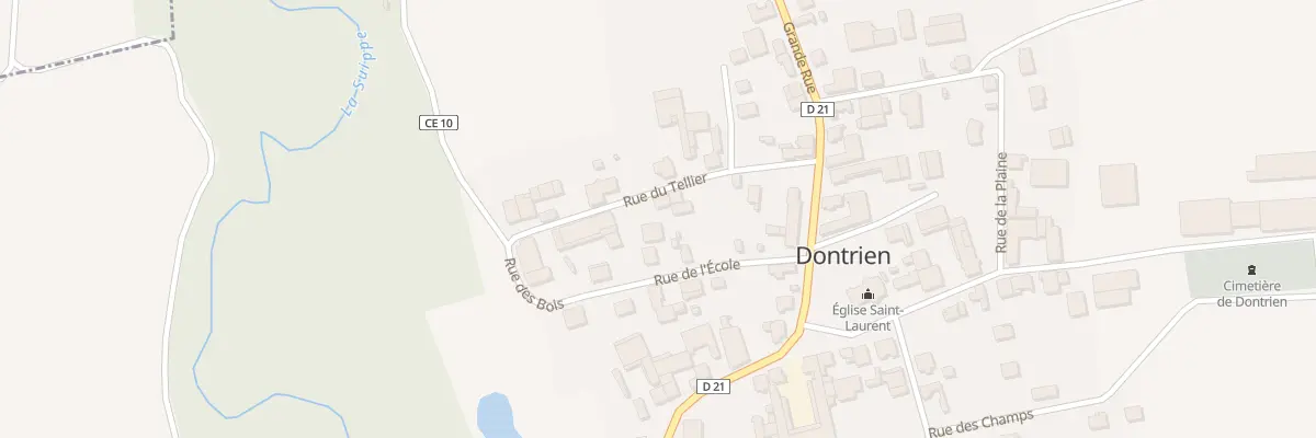 Plan du 5 Rue du Tellier à Dontrien