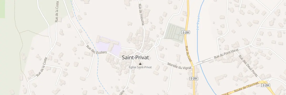 Plan du 5220 Saint-Privat à Saint-Privat