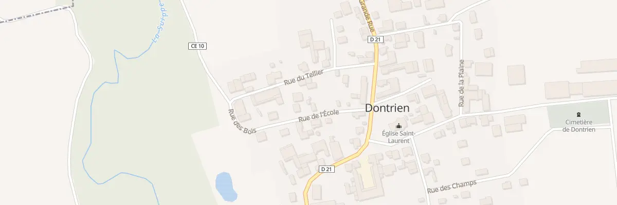 Plan du 10 Rue de l’Ecole à Dontrien