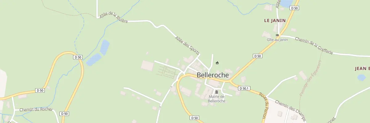 Plan du 25 All des Sports à Belleroche