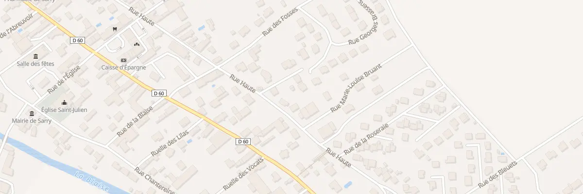 Plan du 34 Rue Haute à Sarry