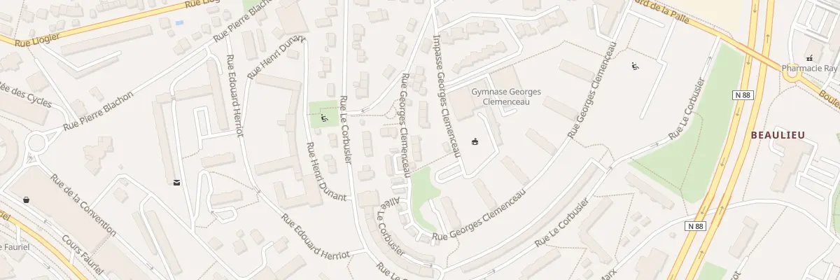 Plan du 19 Rue Georges Clémenceau à Saint-Étienne