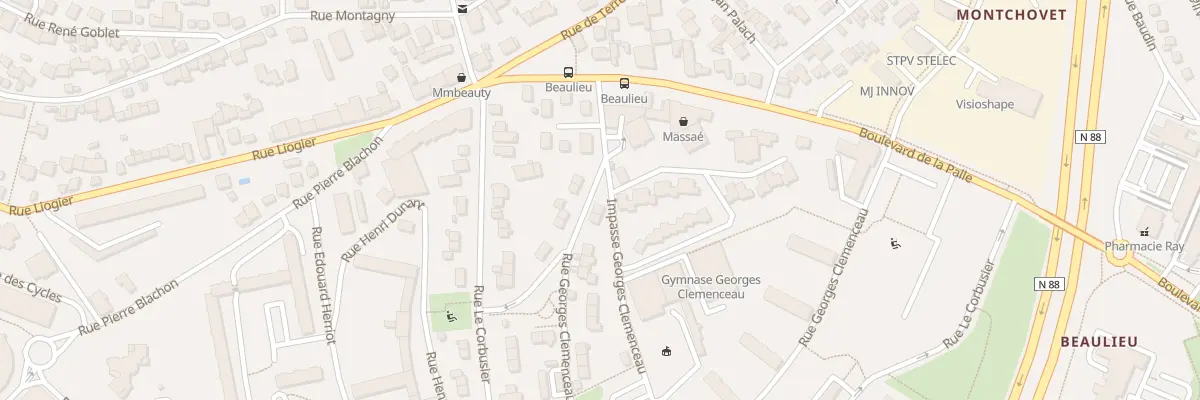 Plan du 3B Rue Georges Clémenceau à Saint-Étienne