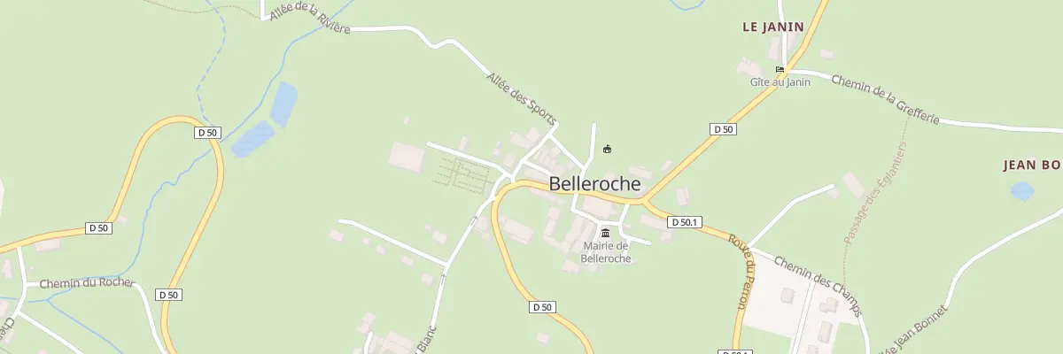 Plan du 9001 Rle de la Poste à Belleroche