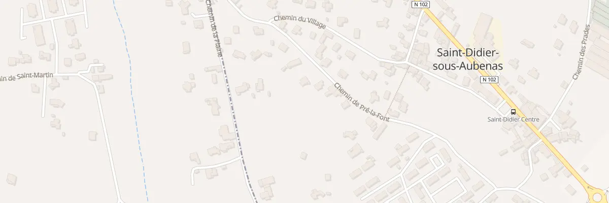 Plan du 333 Che de Pré la Font à Saint-Didier-sous-Aubenas