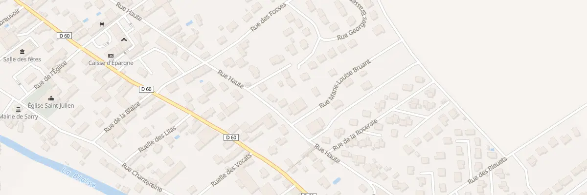 Plan du 36 Rue Haute à Sarry