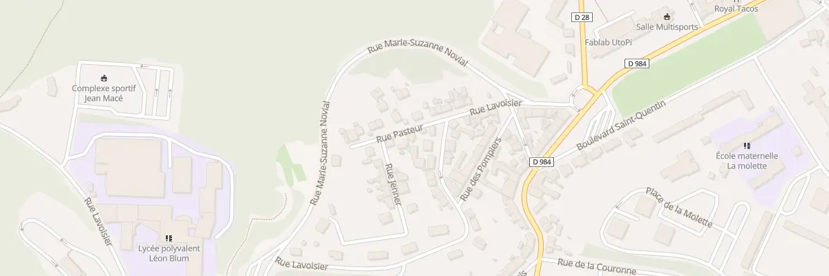 Plan du 5 Rue Pasteur au Creusot