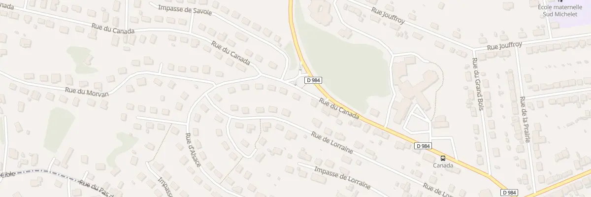 Plan du 35T Rue du Canada au Creusot