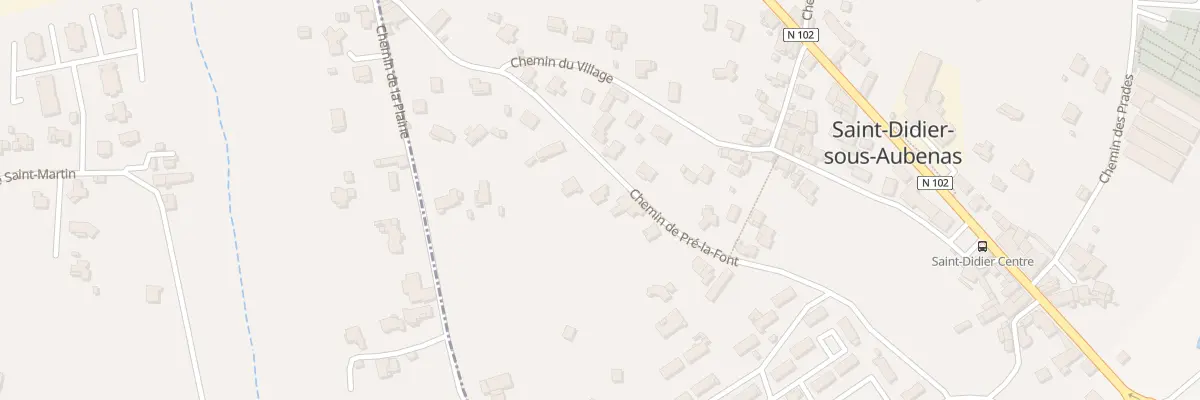 Plan du 339 Che de Pré la Font à Saint-Didier-sous-Aubenas
