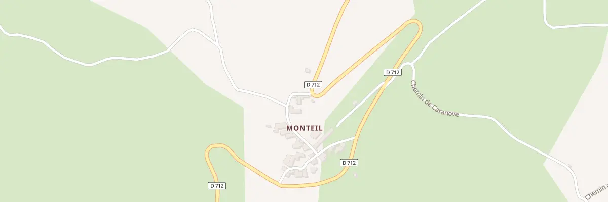 Plan du 1811 Rte de Monteil à Montclus