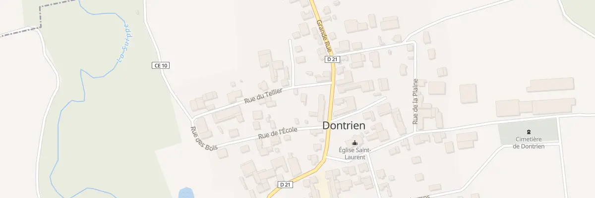 Plan du 1 Rue du Tellier à Dontrien