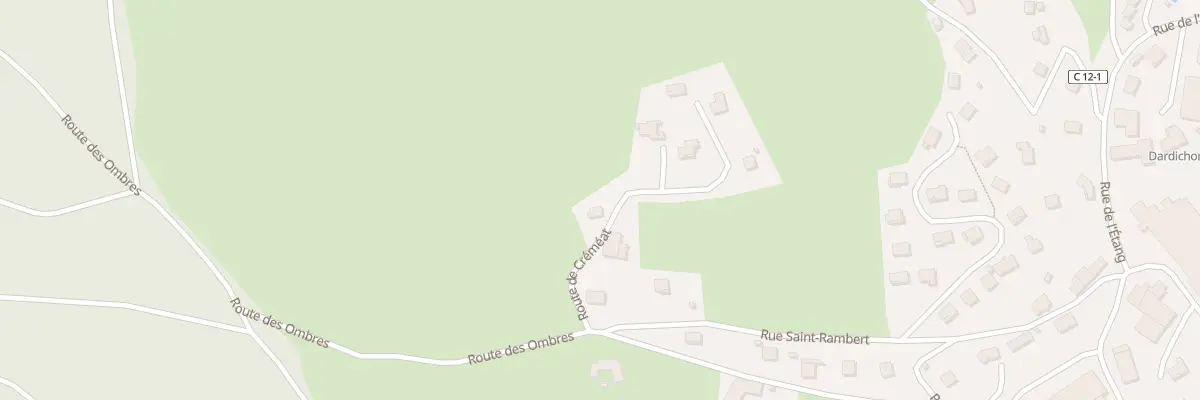 Plan du 101 Rte de Cremeat à Saint-Genest-Malifaux