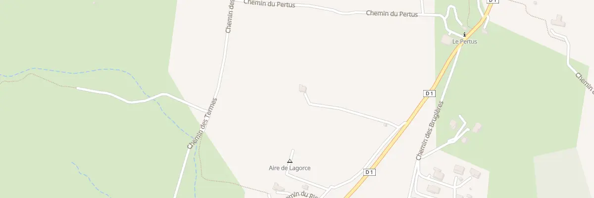 Plan du 330 Rte de Vallon à Lagorce