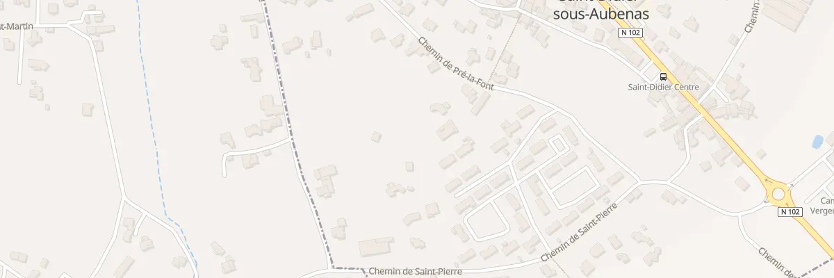 Plan du 263E Che de Pré la Font à Saint-Didier-sous-Aubenas
