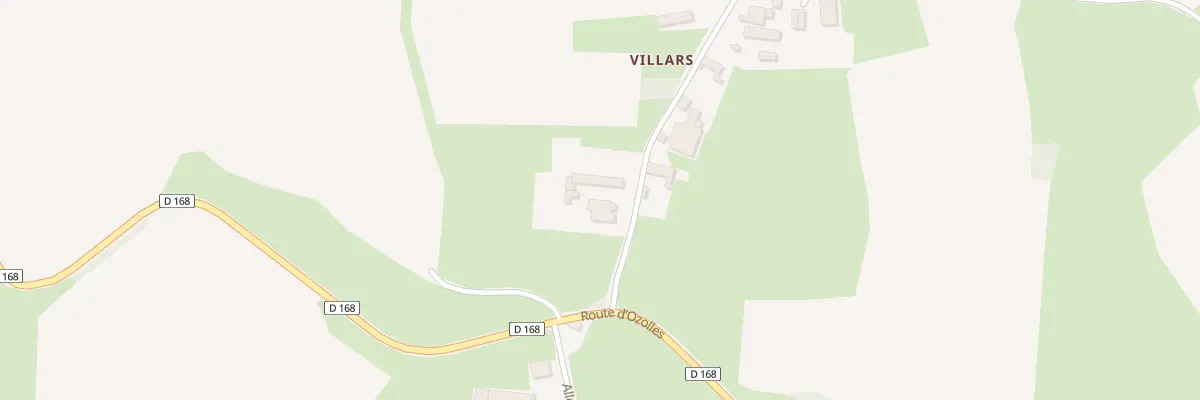 Plan du 95 Rte de Villars à Montmelard