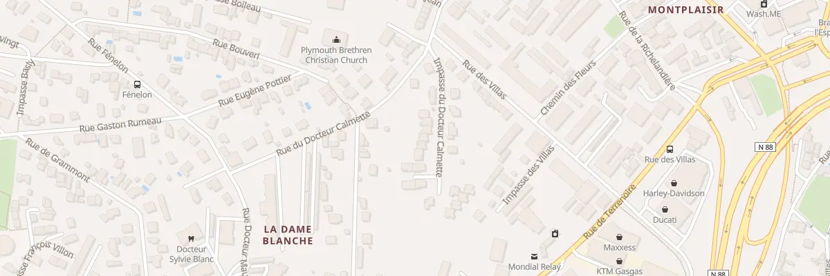 Plan du 14 Imp du Docteur Calmette à Saint-Étienne