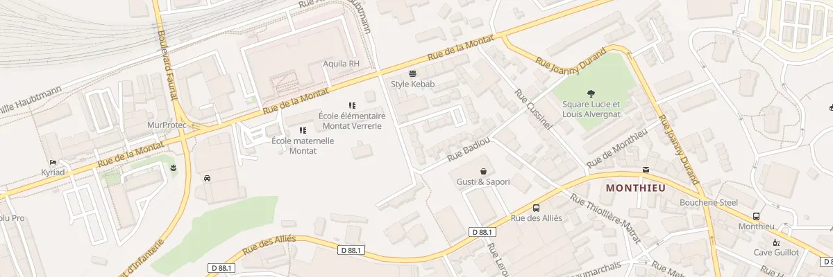 Plan du 9B Rue Badiou à Saint-Étienne