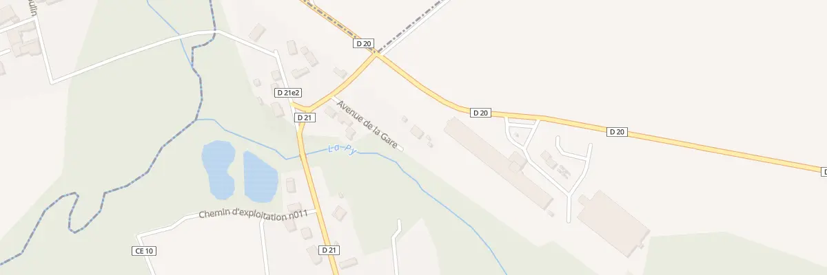 Plan du 1 Av de la Gare à Dontrien