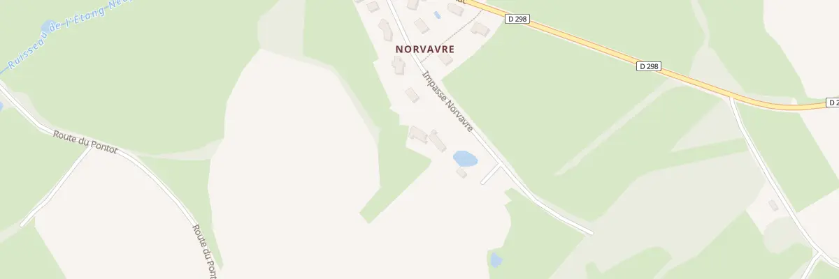 Plan du 8 Imp Norvavre à Auxy