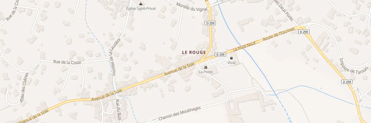 Plan du 14 Av de la Soie à Saint-Privat