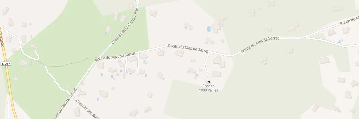 Plan du 526 Mas de Serret à Labastide-de-Virac