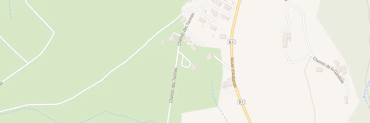 Plan du 265 Che des Termes à Lagorce
