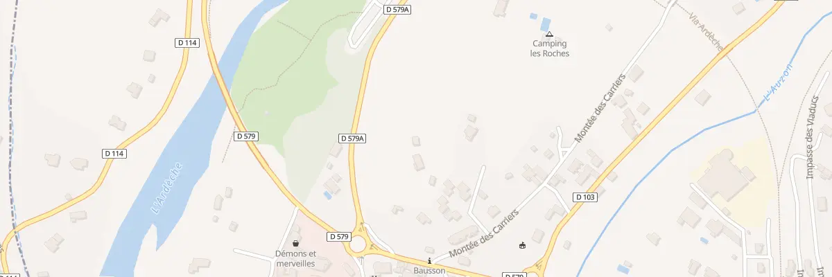 Plan du 90 Rte des Falaises à Vogüé