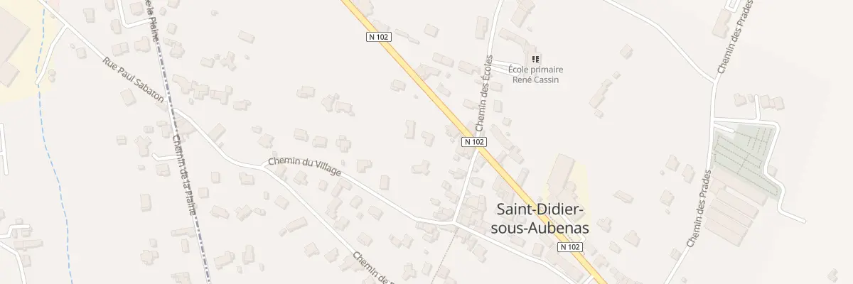 Plan du 545 Rte de Montélimar à Saint-Didier-sous-Aubenas