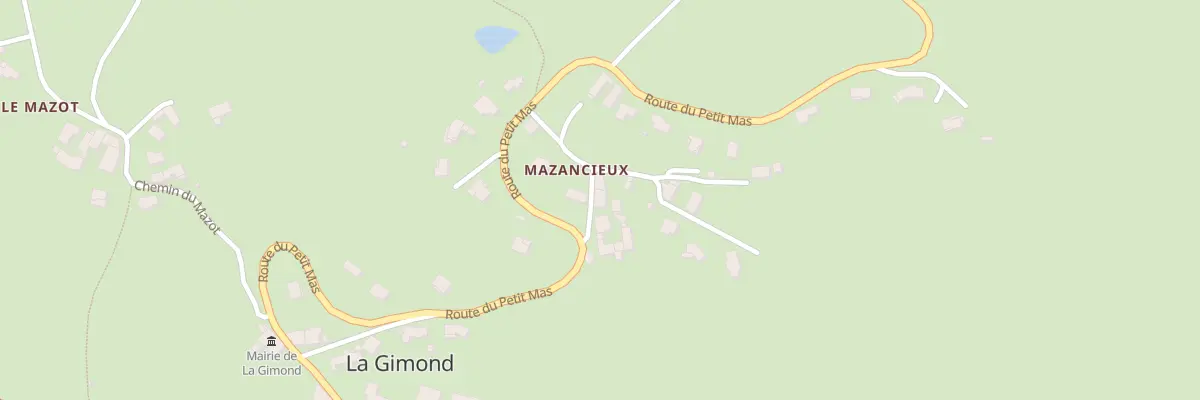 Plan du 5042 Mazancieux à La Gimond
