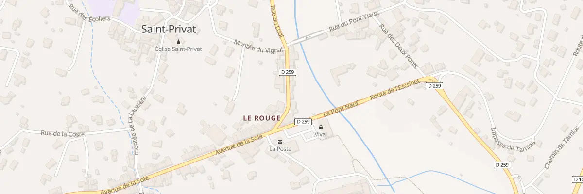 Plan du 5249 Le Rouge à Saint-Privat