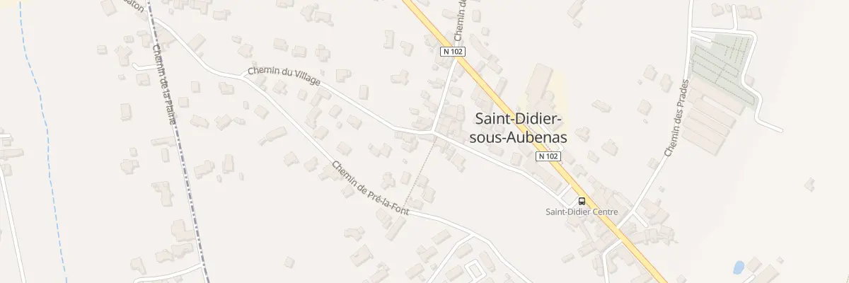 Plan du 101 Che du Village à Saint-Didier-sous-Aubenas