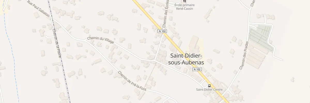 Plan du 68 Che du Village à Saint-Didier-sous-Aubenas