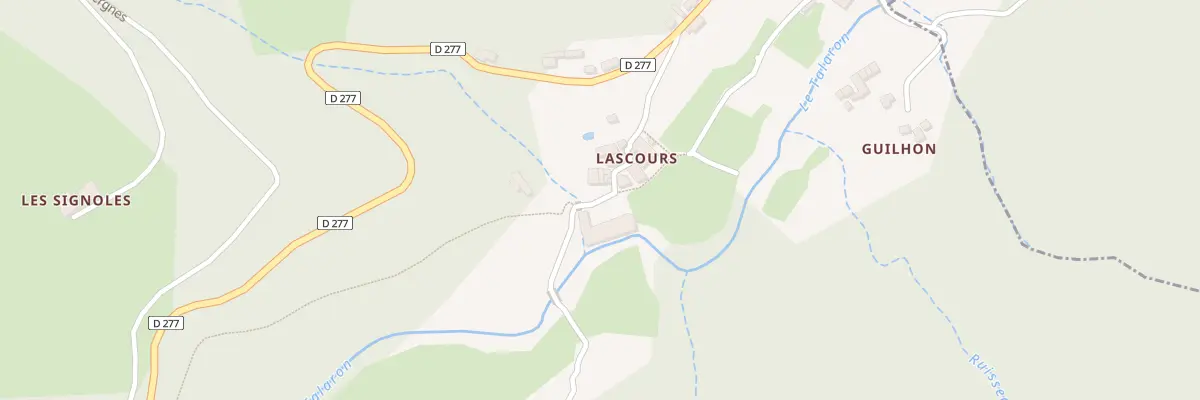 Plan du 160 Che de Lascours à Saint-Genest-Lachamp