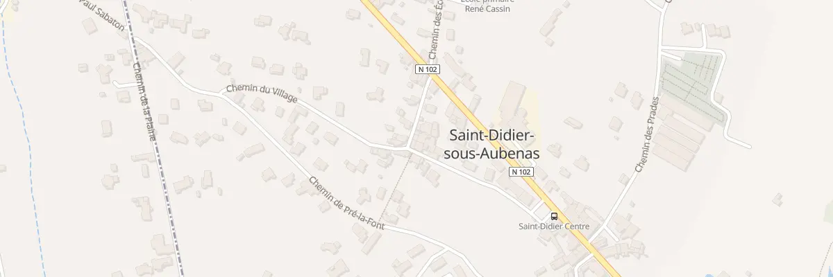 Plan du 85A Che du Village à Saint-Didier-sous-Aubenas