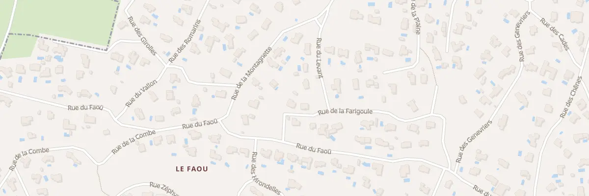 Plan du 58 Rue de la Farigoule à Poulx