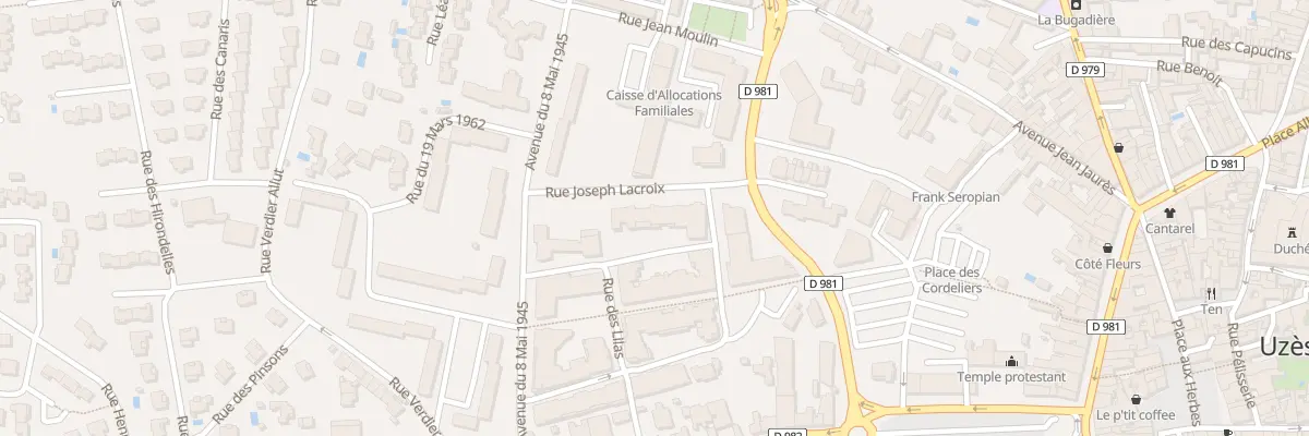 Plan du 3 Rue Joseph Lacroix à Uzès