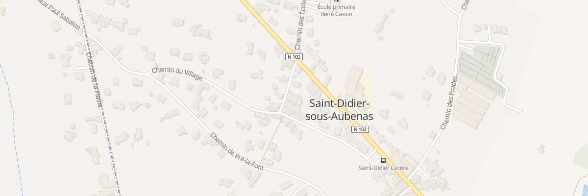 Plan du 55 Che du Village à Saint-Didier-sous-Aubenas