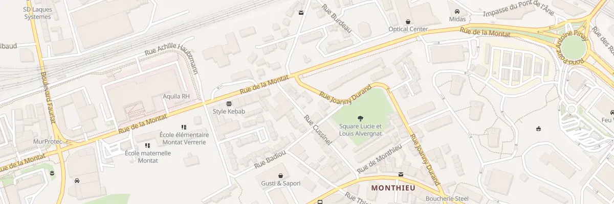 Plan du 19 Rue Joanny Durand à Saint-Étienne