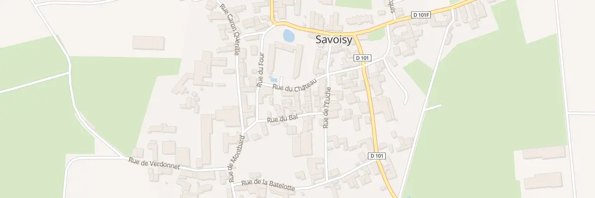 Plan du 7 Rue du Château à Savoisy