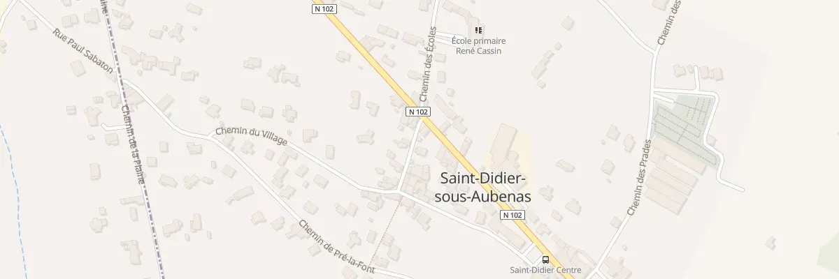 Plan du 17 Che du Village à Saint-Didier-sous-Aubenas