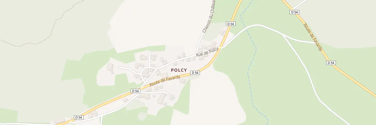 Plan du 180 Rue de Polcy à Ranchal