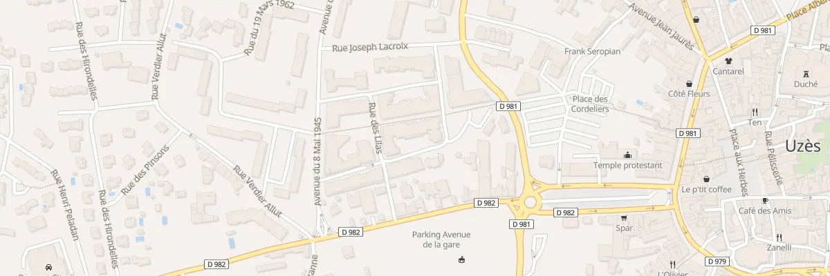 Plan du 4 Rue des Cèdres à Uzès