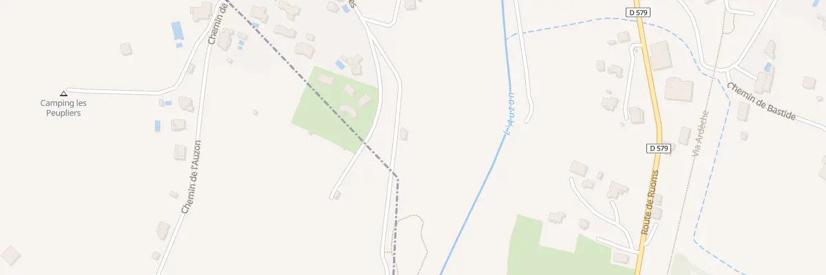 Plan du 315 Che des Brugières à Vogüé