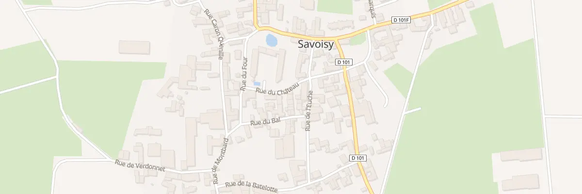 Plan du 5 Rue du Château à Savoisy