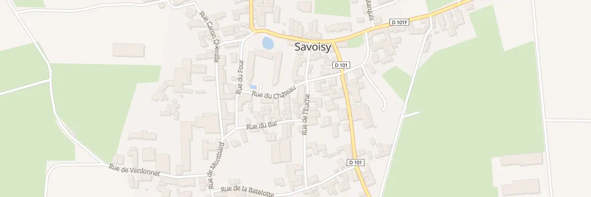 Plan du 1 Rue du Château à Savoisy