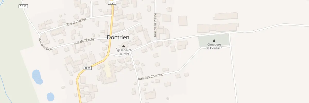 Plan du 12 Rue de l’Eglise à Dontrien