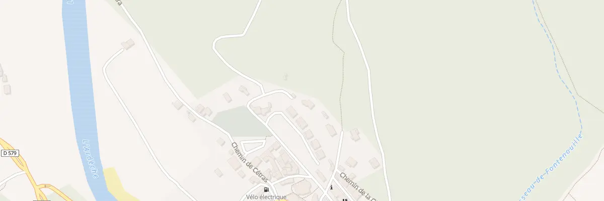 Plan du 2 Che des Tomples à Vogüé