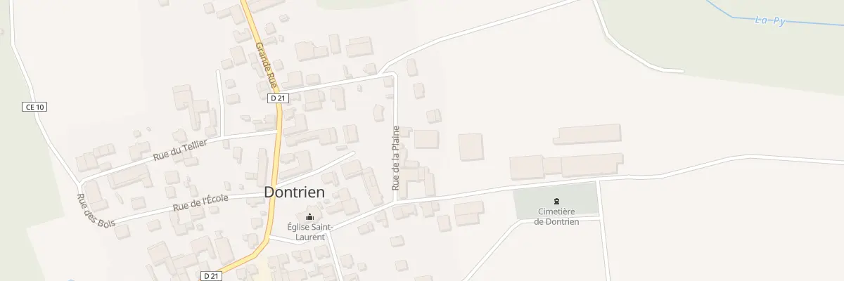 Plan du 9 Rue de la Plaine à Dontrien